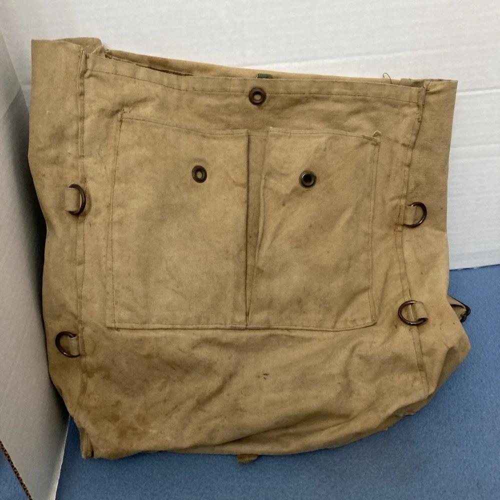 VTG Boy Scouts Khaki Canvas 1950/60's Era Distressed Backpack/Haversack